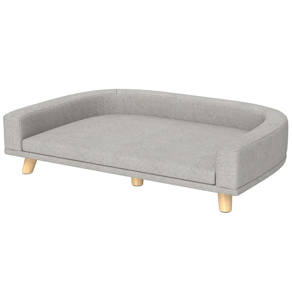 Topcobe Dog Sofa Couch Bed with Washable Cushion for Large Dogs, Cats, Indoor Dog Beds & Furniture, Gray