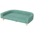 thumbnail image 1 of Topcobe Dog Sofa Couch Bed with Washable Cushion for Large Dogs, Cats, Indoor Dog Beds & Furniture, Green, 1 of 9