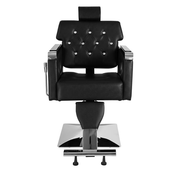 Topcobe Extra Large Pump Retractable Barber Chair, Artist Hand Hydraulic Barber Chair, Black