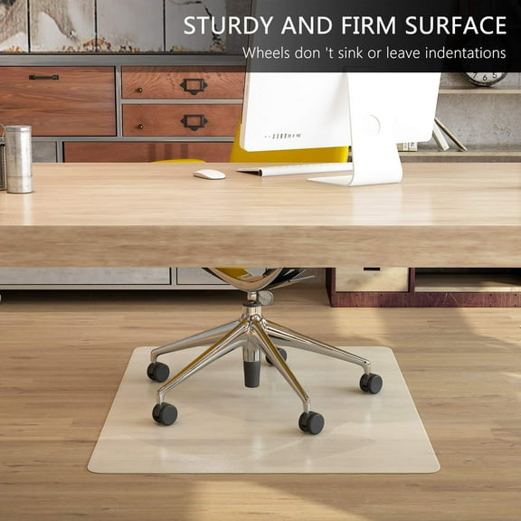 Topcobe Floor Mat, Transparent Multi-Purpose Floor Protector Mat Chairmats, Desk Chair Mat PVC Dull Polish Chairmat Protection Floor Mat for Office Home (47"x 35" Rectangle)