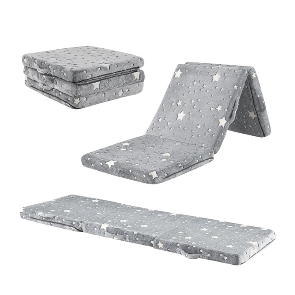 Topcobe Foldable Floor Mattress for Kids with Washable Flannel Cover, Kids Lounger Pillow Bed-Dark Gray Topcobe Foldable Floor Mattress for Kids with Washable Flannel Cover, Kids Lounger Pillow Bed-Dark Gray