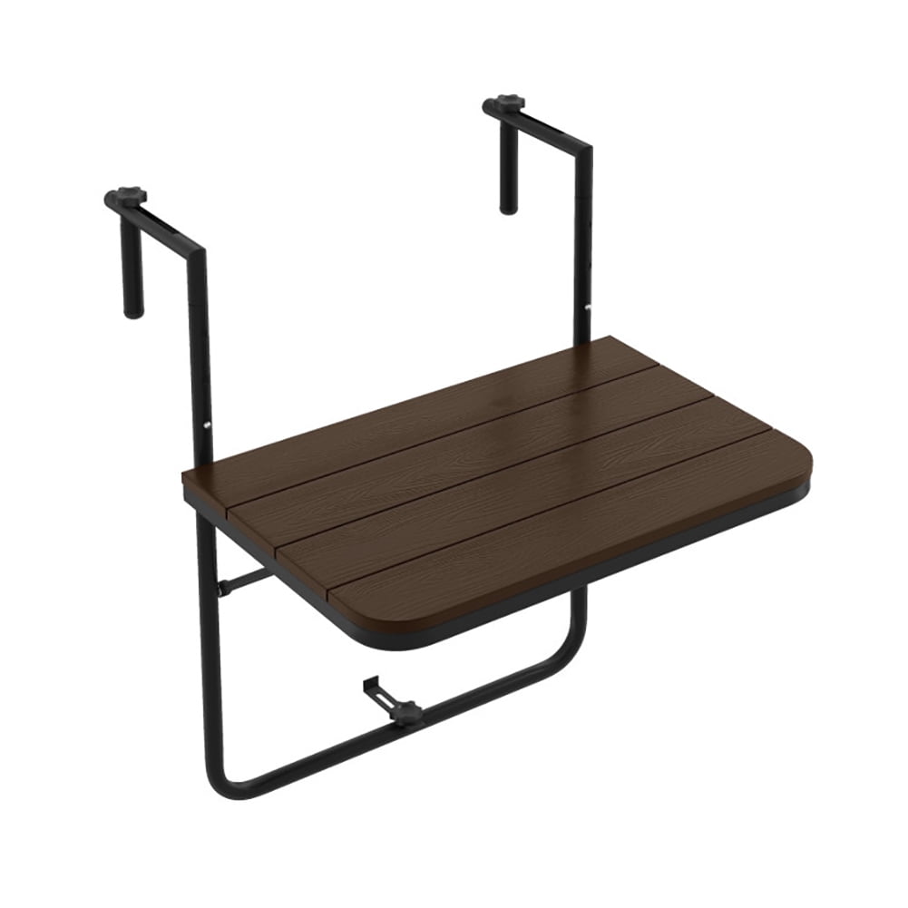 Topcobe Folding Hanging Table with 3-Level Adjustable Height for Patio Balcony, Outdoor Patio Furniture, Coffee Topcobe Folding Hanging Table with 3-Level Adjustable Height for Patio Balcony, Outdoor Patio Furniture, Coffee