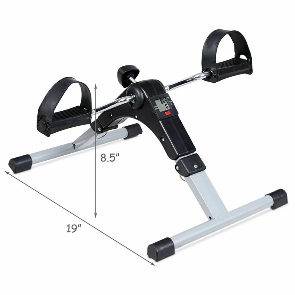 Topcobe Folding Under Desk Indoor Pedal Exercise Bike for Arms Legs Home Gym Fitness Trainer Kit Full Body Workout Walmart Business Supplies