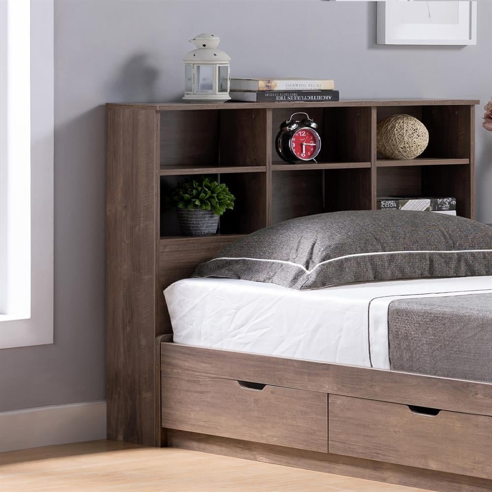 Topcobe Full Bookcase Headboard 6 Shelves 3 Shelves Adjustable Top ...