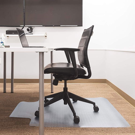 Topcobe Hard Floor Mat, Desk Chair Mat PVC Dull Polish Chairmat Protection Floor Mat for Office Home, Transparent Multi-Purpose Floor Protector Mat Chairmats (47" x 35")