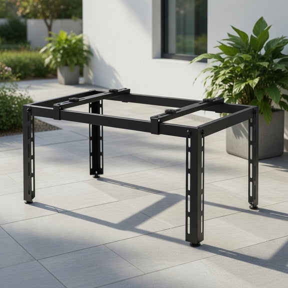 Topcobe Heavy-Duty Adjustable Mini Split Ground Stand with Heating Function, Heavy-Duty, Adjustable Feet, Anti-Vibration for Outdoor, Portable Air Conditioners for Living Room