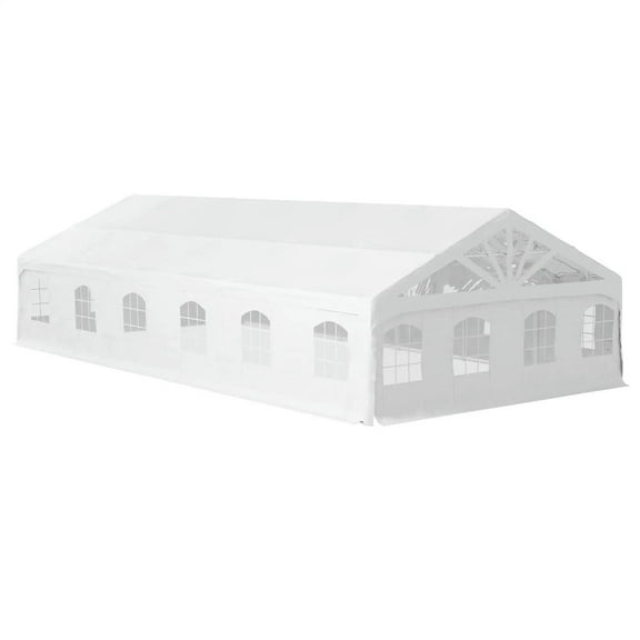 Topcobe Heavy Duty Party Tent, 19.5' x 39' Large Sun Shade Canopy Tent for Parties, Wedding, Events, BBQ Grill, Outdoor Patio Canopy for Garden Backyard, White
