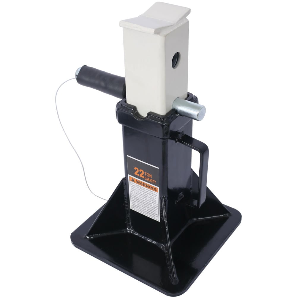 Topcobe Heavy Duty Pin Type Professional Car Jack Stand with Lock, 22 Ton (44,000 lb) Capacity, 1 Pair, Practical Equipment, Black