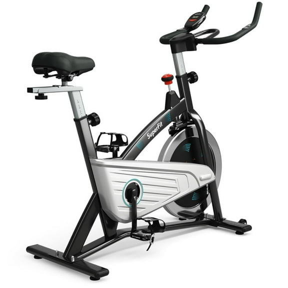 Topcobe Indoor Magnetic Stationary Bike with Heart Rate, Cycling Bike Stationary with Comfortable Seat Cushion