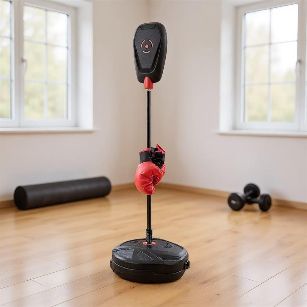 Topcobe Inflation-Free Boxing set with Punching Bag and Boxing Gloves Quick Rebound Design for 5+ Years Old Kids, Boxing Equipment, Speed Bag for Training, Stress Relief & Fitness