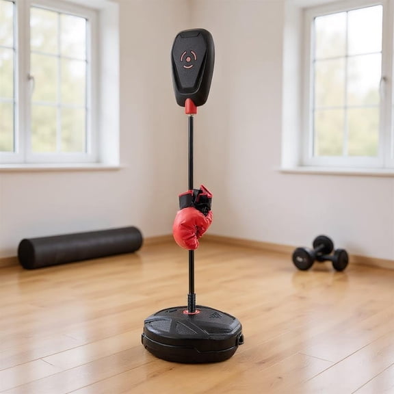 Topcobe Inflation-Free Boxing set with Punching Bag and Boxing Gloves Quick Rebound Design for 5+ Years Old Kids, Boxing Equipment, Speed Bag for Training, Stress Relief & Fitness
