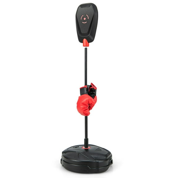 Topcobe Inflation-Free Boxing set with Punching Bag and Boxing Gloves Quick Rebound Design for 5+ Years Old Kids, Boxing Equipment, Speed Bag for Training, Stress Relief & Fitness