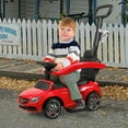 thumbnail image 1 of Topcobe Kids Ride On Push Car, 3 in 1 Convertible Baby Toddler Stroller, Battery Powered Kids Electric Vehicles Toy for Children Boys & Girls, 1 of 5