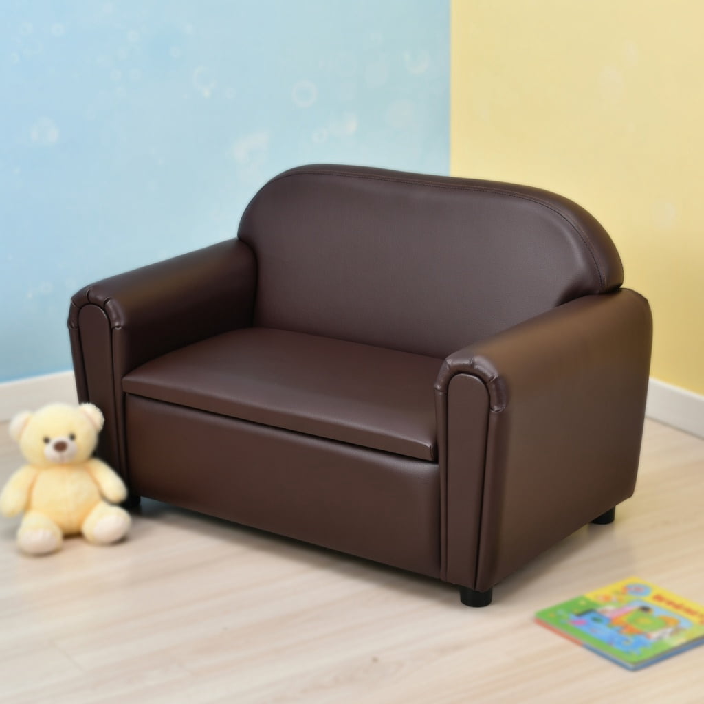 Topcobe Kids Sofa Armrest Chair with Storage Function, Toddler Living Room Chair