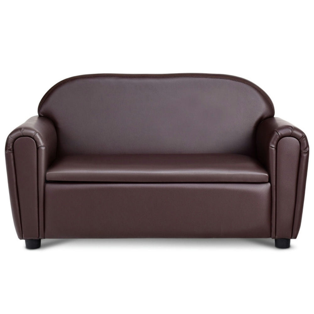 Topcobe Kids Sofa Armrest Chair with Storage Function, Toddler Living ...