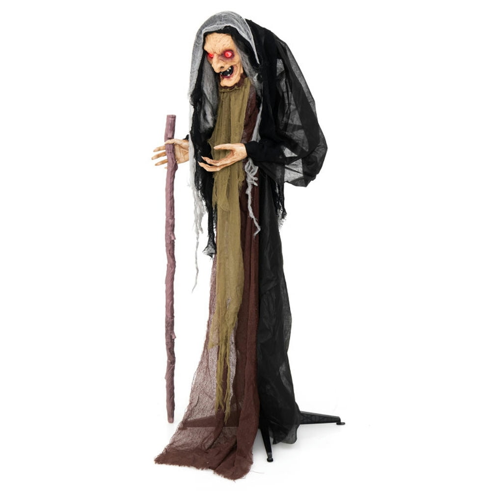 Topcobe Life Size Animatronic Witch with Pre-Recorded Phrases, Decor for Halloween Party Topcobe Life Size Animatronic Witch with Pre-Recorded Phrases, Decor for Halloween Party