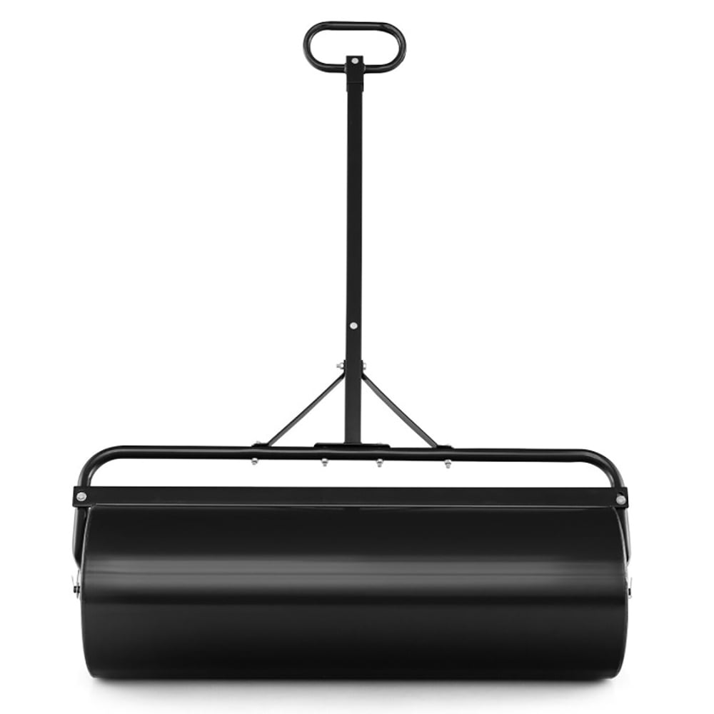 Topcobe Metal Lawn Roller with Detachable Gripping Handle, Lawn Roller Tow Behind, Yard Roller, Black Topcobe Metal Lawn Roller with Detachable Gripping Handle, Lawn Roller Tow Behind, Yard Roller, Black