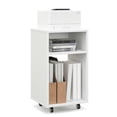 thumbnail image 1 of Topcobe Mobile File Cabinet Wooden Printer Stand for Home Office, Vertical Storage Organizerr, White, 1 of 7