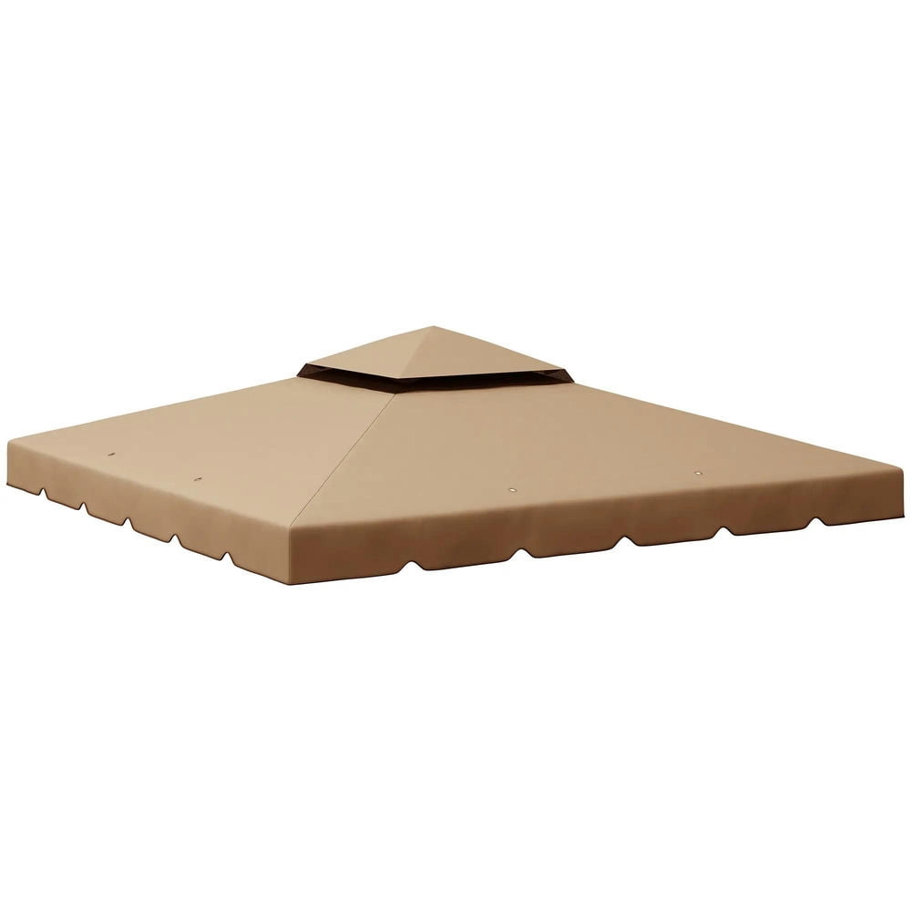 Topcobe Model 9.8'x9.8' Canopy Tent Replacement Canopy, Tents for Parties, Outdoor Canopy, Shade Canopy, Patio Canopy, Khaki