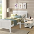 thumbnail image 1 of Topcobe Night Stand with Drawer, Wooden End Table Storage Cabinet for Bedroom, Living Room, Dining Room Furniture, Easy Pull Fabric Bins, 1 of 8