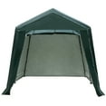 thumbnail image 1 of Topcobe Outdoor Carport Shed with Sidewalls and Waterproof Ripstop Cover, Peak Style Roof Instant Garage Carport Car Canopy, 8 x 14 ft, 1 of 9