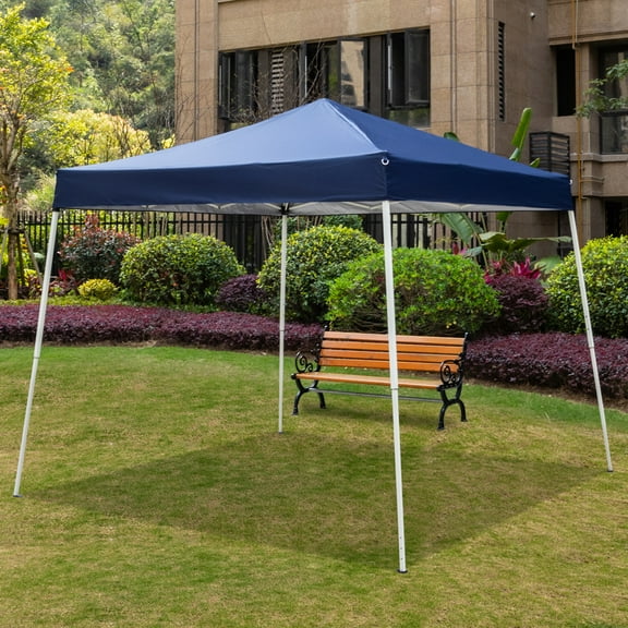 Topcobe Outdoor Pop Up Canopy Tent, 3 x 3M Waterproof Folding Tent with Carry Bag, Blue, No Side