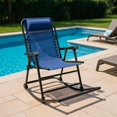 thumbnail image 1 of Topcobe Outdoor Zero Gravity Rocker for Lawn, Porch, Backyard, Comfortable, Blue, 1 of 6