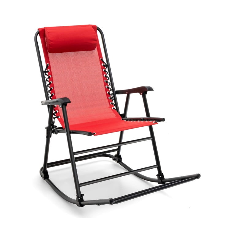 Topcobe Outdoor Zero Gravity Rocker for Lawn, Porch, Backyard, Comfortable, Red Topcobe Outdoor Zero Gravity Rocker for Lawn, Porch, Backyard, Comfortable, Red