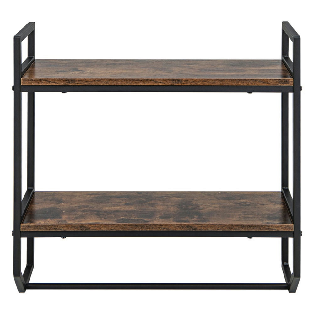 Topcobe Over the Toilet Shelf Wall Mounted with Metal Frame for Bathroom, Bathroom Furniture