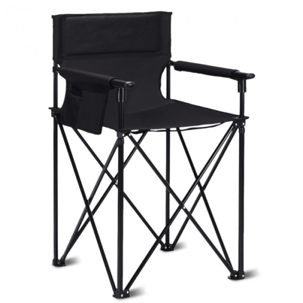 Topcobe Portable 38 Inch Oversized High Camping Fishing Folding Chair, Folding Camping Chairs