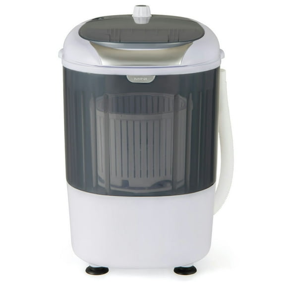 Topcobe Portable Mini Washing Machine Semi-Automatic Washer and Spinner Combo with Single Tub, Space Saving Compact Washer-Gray