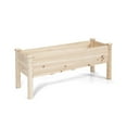Topcobe Raised Garden Bed Elevated Planter Box Wood for Vegetable