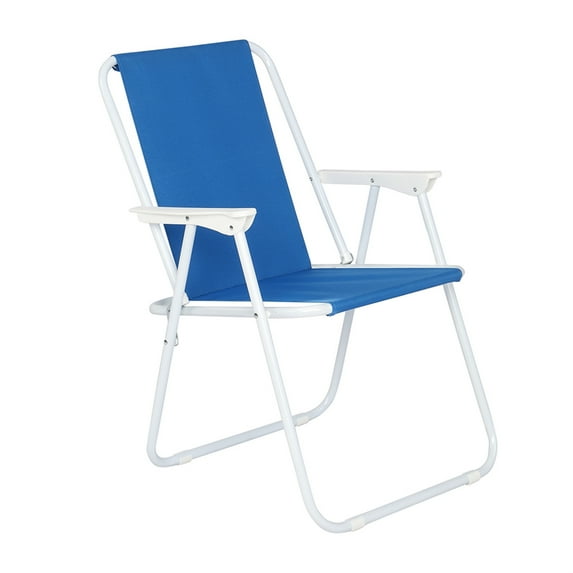 Topcobe Recliner, Folding Chair, Oxford Cloth Iron Outdoor Beach Chair,Dark Blue
