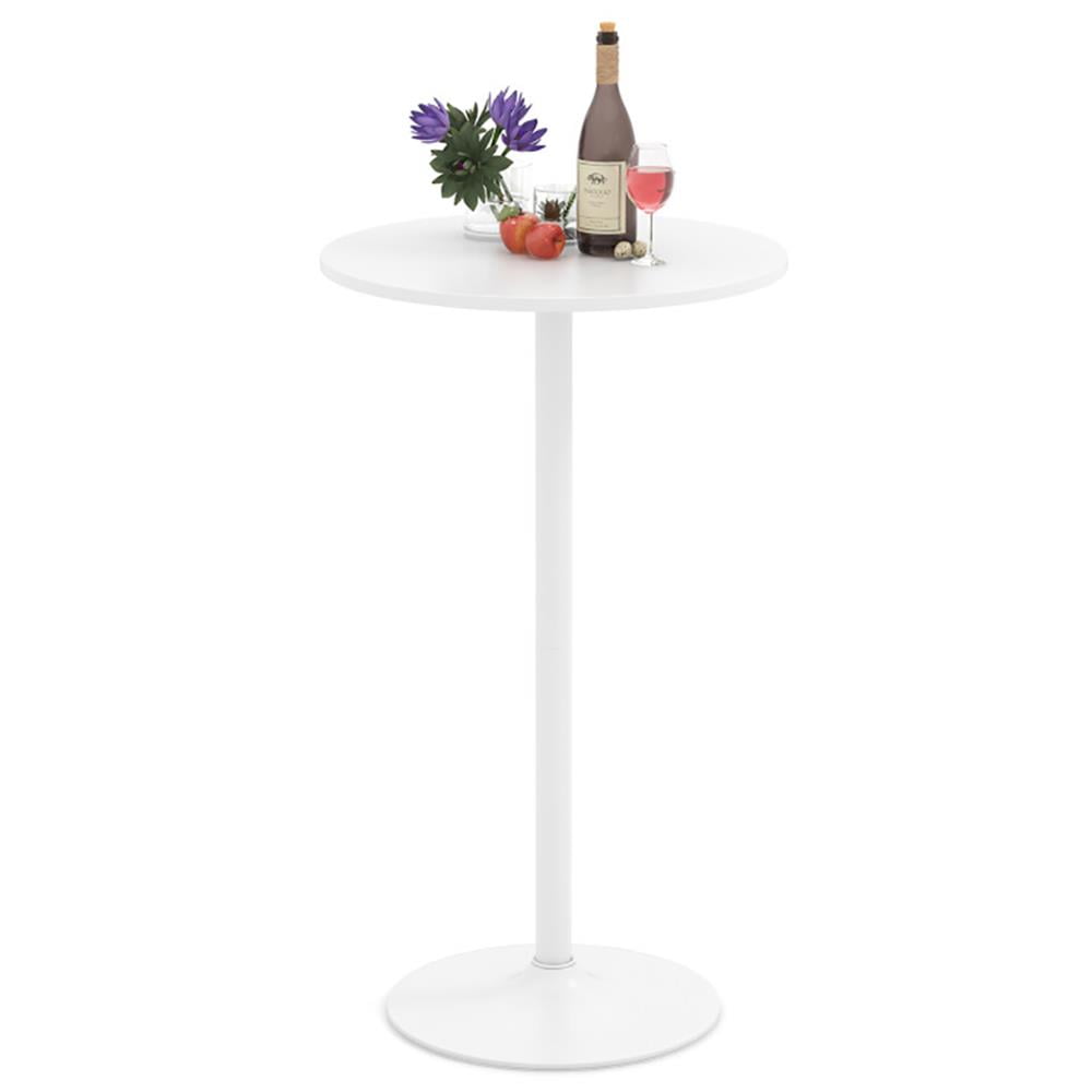 Topcobe Round Bistro Table 40 Inch Bar Height Tall Coffee Cocktail Table, Modern Furniture for Indoor, Living Room - Set of 1 Topcobe Round Bistro Table 40 Inch Bar Height Tall Coffee Cocktail Table, Modern Furniture for Indoor, Living Room - Set of 1