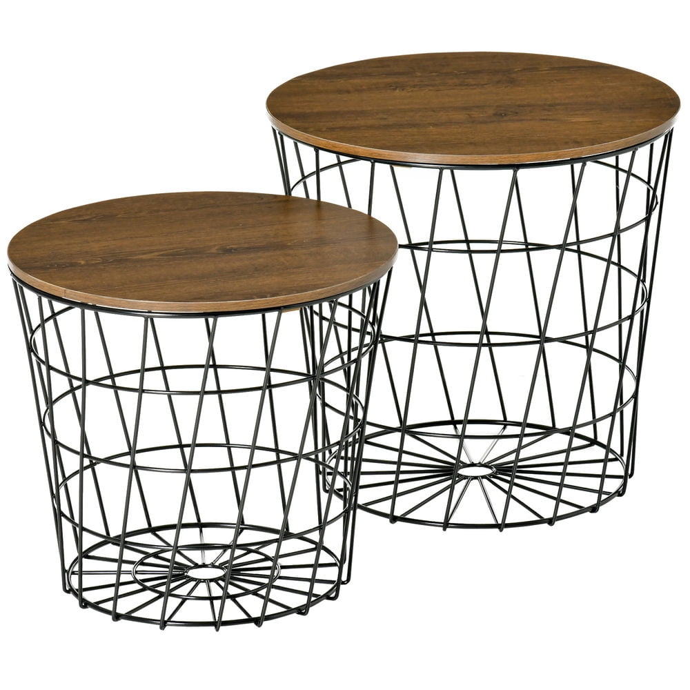 Topcobe Side Table Set, Sofa End Table for Living Room Bedroom