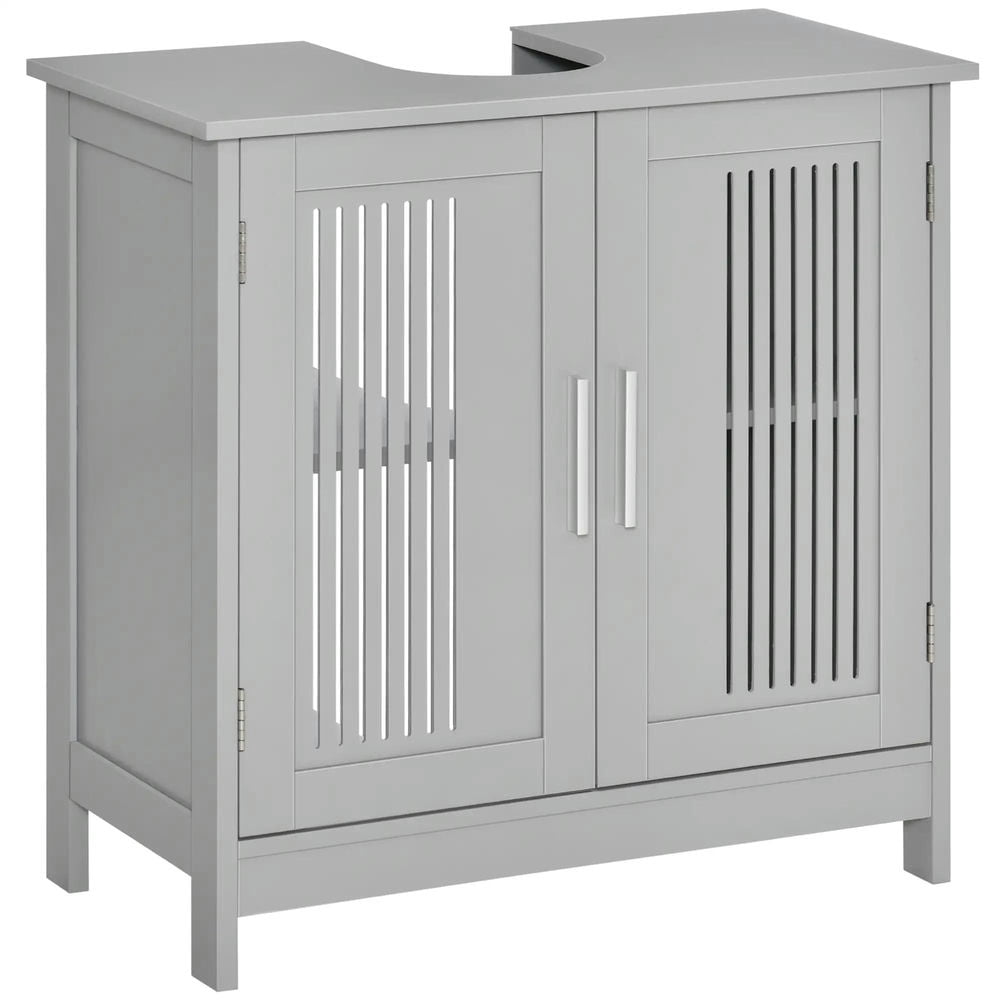 Topcobe Under Sink Pedestal Storage Bathroom Cabinet, Indoor Modern Furniture for Bathroom, Gray