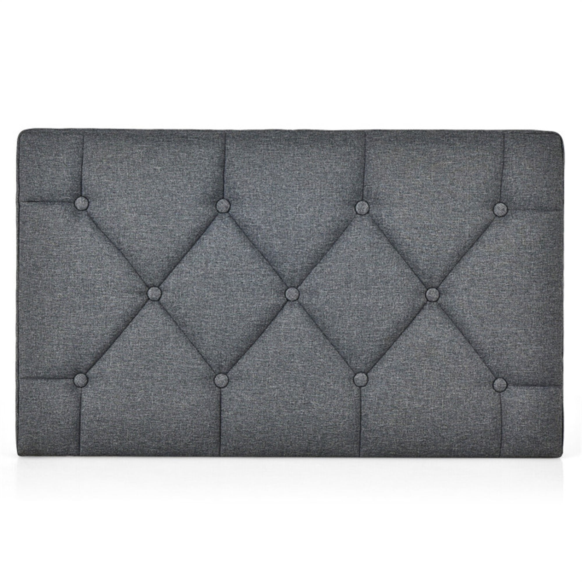 Topcobe Upholstered Wall Mounted Headboard with Tufted Button Linen ...