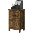 thumbnail image 1 of Topcobe Vertical File Cabinet with 3 Drawers, Rustic Farmhouse Office Storage Cabinet for A4, Letter Size, Modern Furniture for Indoor, Rustic Brown, 1 of 11