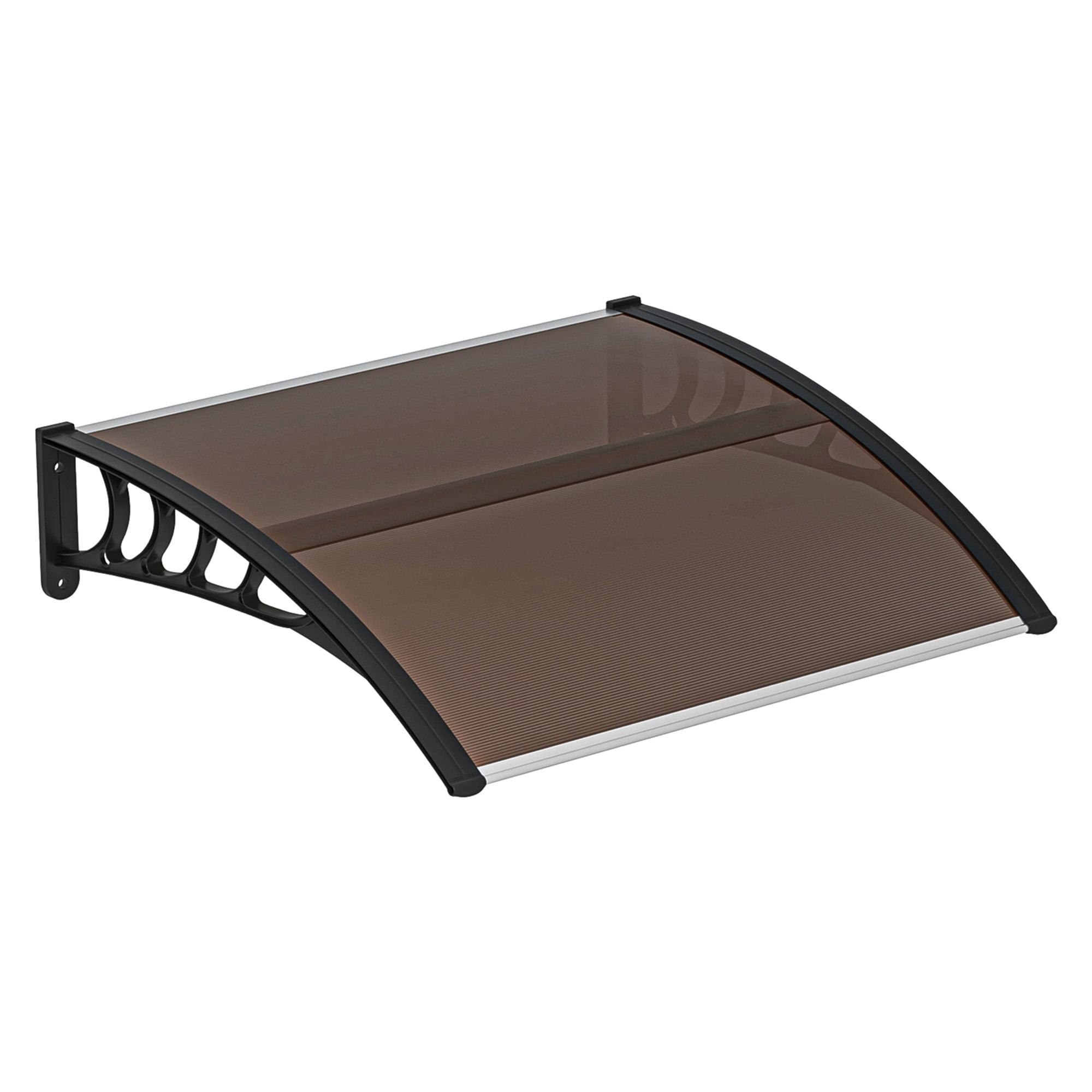 Topcobe Window Awning Door Canopy Exterior, 40" x 38" Awnings for Doors Polycarbonate Cover Patio Door Awning Rain Snow Sunlight Protection Hollow Sheet.