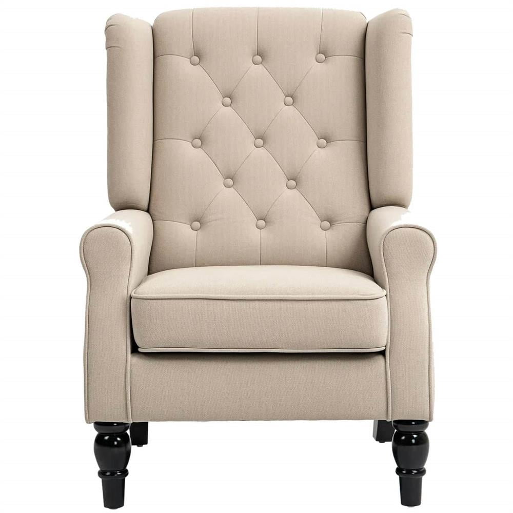ZJhome Button-Tufted Velvet Accent Chair Set Of 2 – Wingback Armchair With Lumbar Pillow & Gold Legs