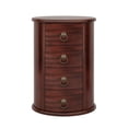 thumbnail image 1 of Topcobe Wood End Table, Round Side Table With 4 Drawers, Small Side Table, End Tables Living Room, 1 of 6
