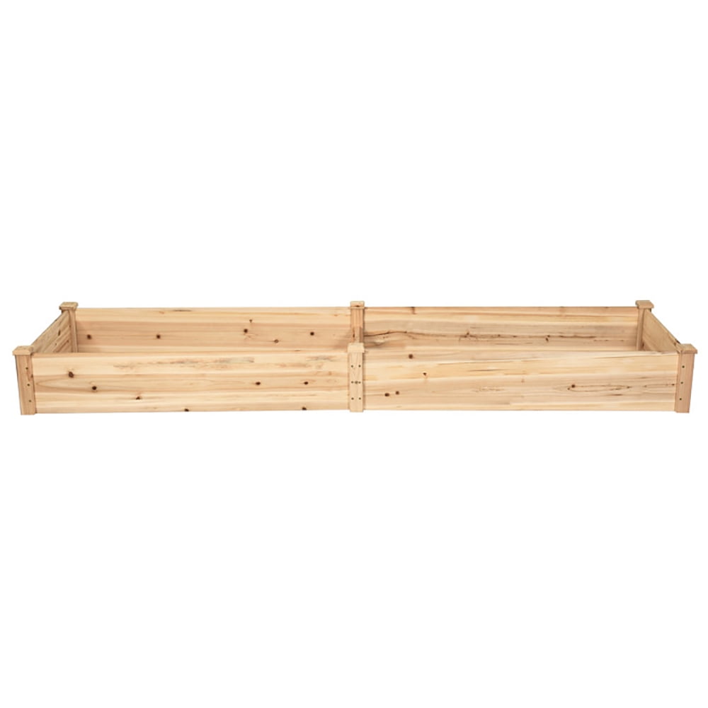Topcobe Wooden Vegetable Raised Garden Bed for Backyard Patio Balcony, Planter Boxes Outdoor, Planters for Plants