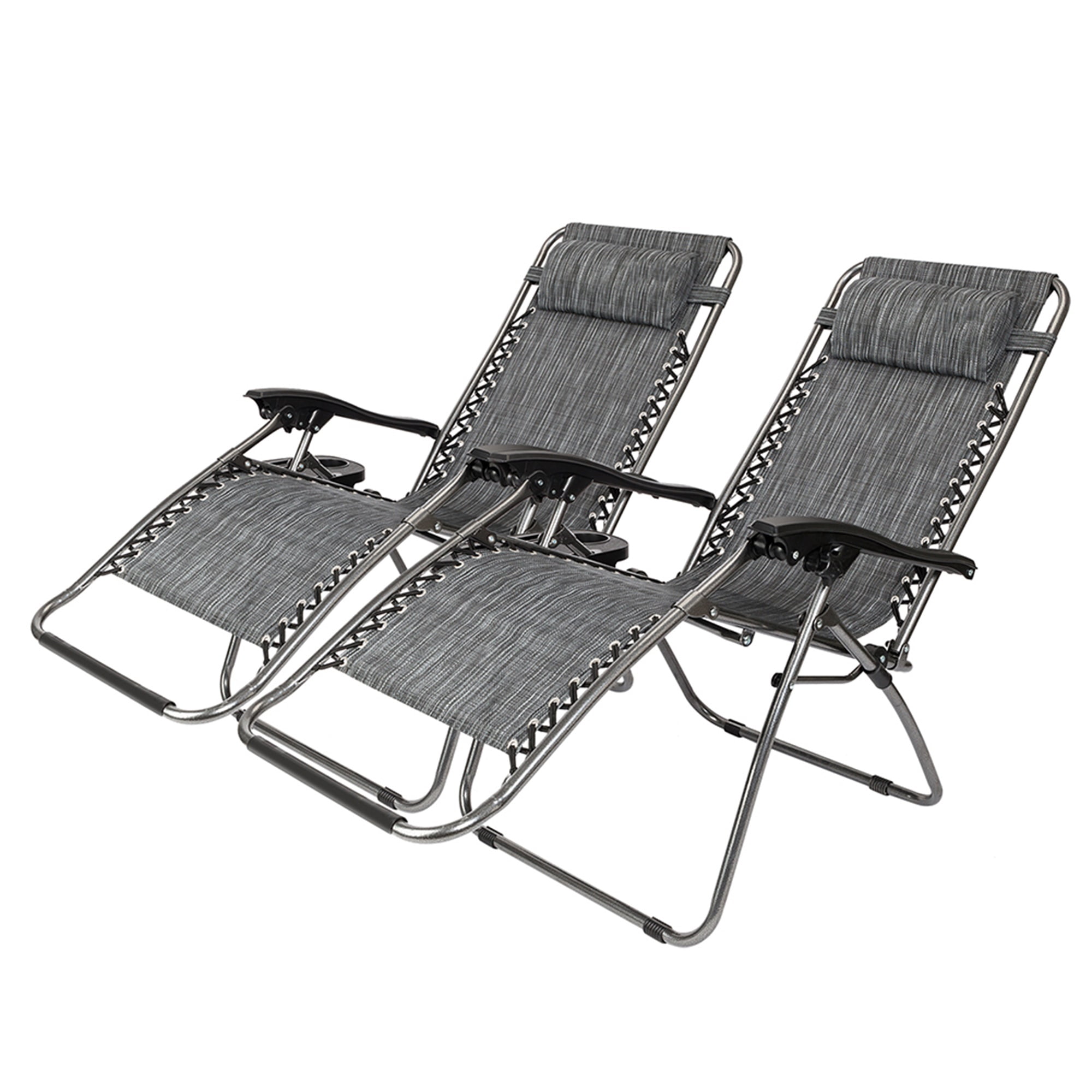 Topcobe Zero Gravity Chair Pack 2, Outdoor Lounge Patio Chairs with ...