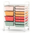 thumbnail image 1 of Topcobee 12-Drawer Utility Rolling Cart Portable with Drawers for Multi-Use Storage, Storage Cabinet for Living Room, 1 of 10