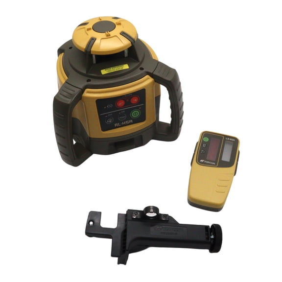 Topcon RL-H5A Horizontal Self-Leveling Rotary Laser Level Kit- LS-80X Receiver, NiMH Battery, and Charger 2600ft Range, 1/16" Accuracy at 100ft, IP66 Rated for Construction, Grading & Excavating