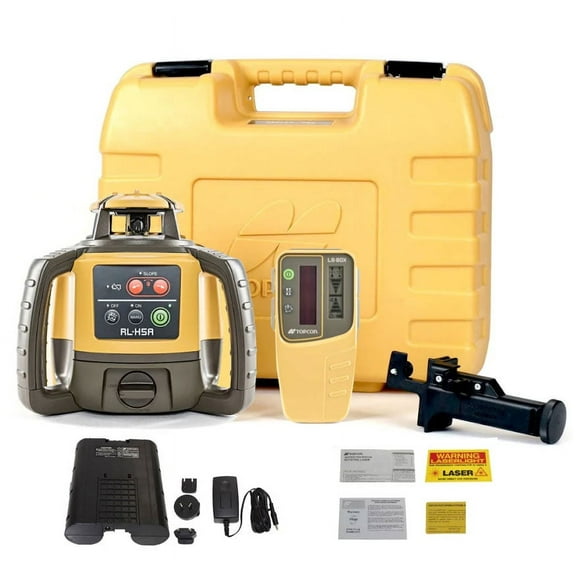 Topcon RL-H5A Rechargeable Horizontal Self-Leveling Rotary Laser with LS-100D Receiver