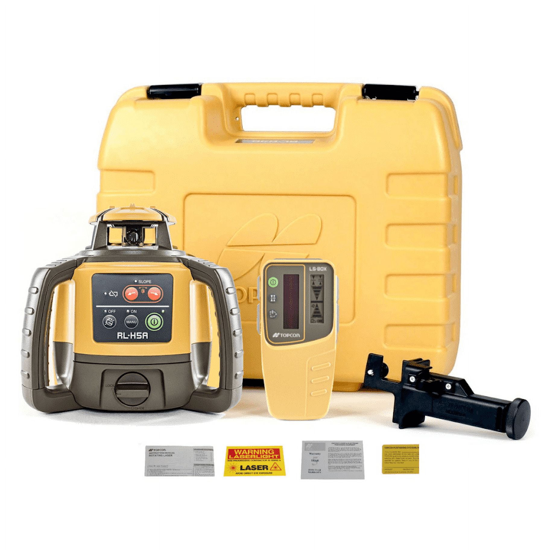 Topcon RL-H5A Self-Leveling Rotary Laser with LS-80X Receiver