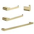 thumbnail image 1 of Topcraft 4 PCS 2 Colors Bathroom Hardware Set Wall Hanging Towel Strip Set Brushed Gold, 1 of 5