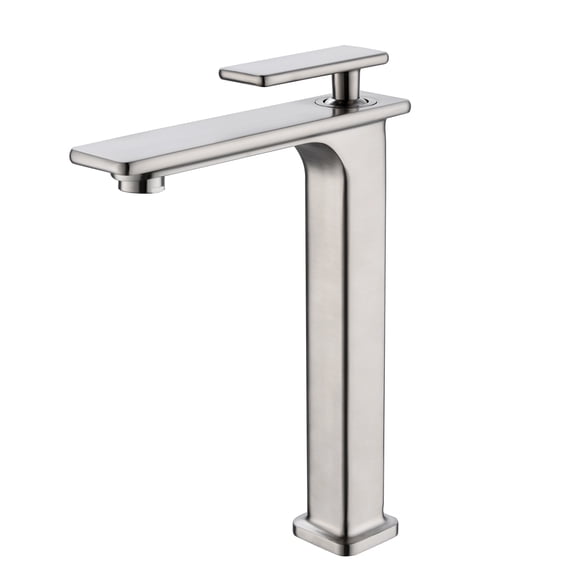 Topcraft Brushed nickel One-Handle Single Hole Modern Bathroom Sink Faucet