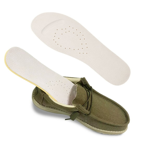 Topdatry Shoe Insoles for Hey Dude Wally Shoes Replacement, Shoe Inserts for Men, Memory Foam Men Insoles, Providing Excellent Shock Absorption and Cushioning (US Men10-EU43)